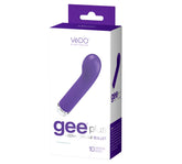 Gee Plus Rechargeable Mini G-Spot Vibrator with 10 Modes Indigo BULLETS